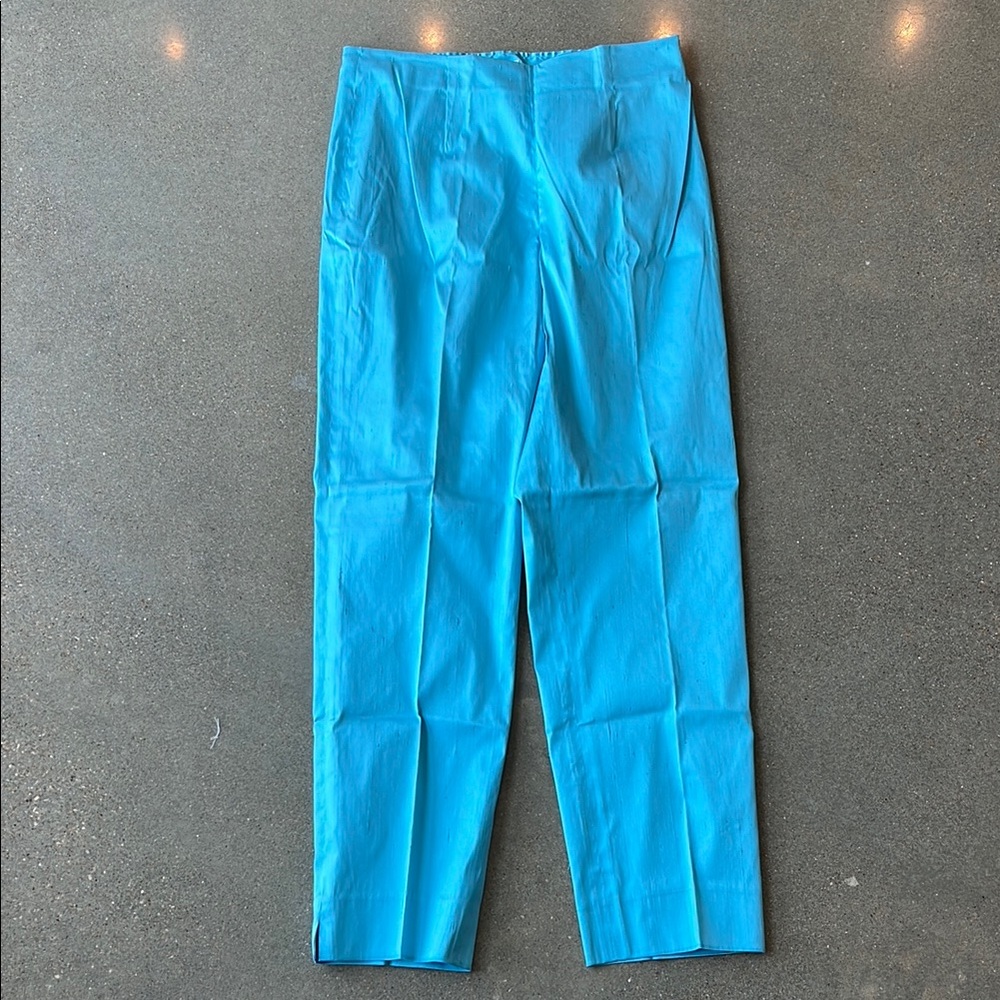 Leggiadro Duponi Shantung Side Zip Pants- NWT